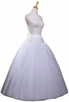sensual looking fancy clingy white 3 layers tulle hoopless wedding dress underskirt petticoat new