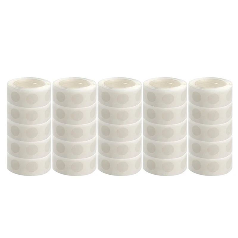 

25 Rolls Glue Point Clear Balloon Glue Removable Adhesive Dots Double Sided Dots Glue Tape for Balloons Wedding Decors