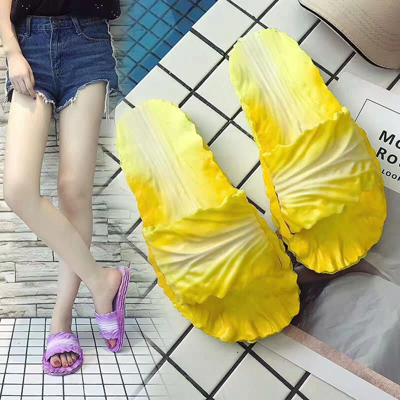 

Slippers Women 2021 Spring And Summer New Cabbage Sandals And Slippers Women Fashion Net Celebrity Home Bathroom Shoes Couples