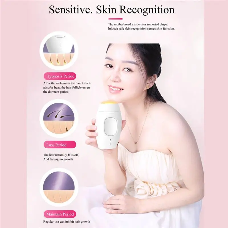 

Hair Removal Machine Permanent 600000 IPL Skin Painless Epilator Hair Removal System Device on Face Body Bikini Armpits
