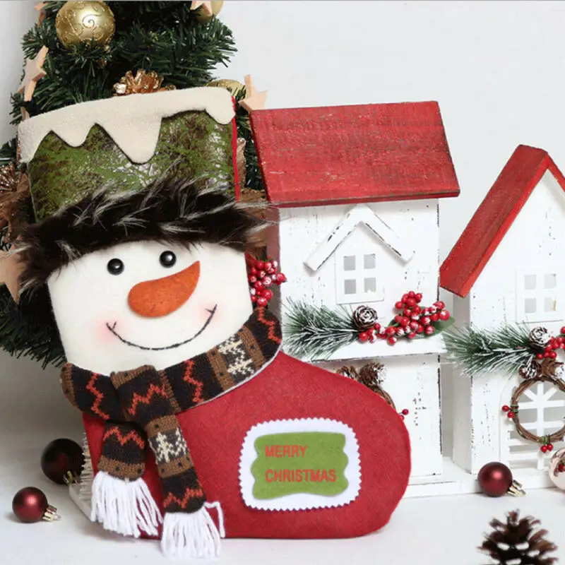 Праздничные или вечерние подарочные пакеты держатели с вышивкой Рождественский