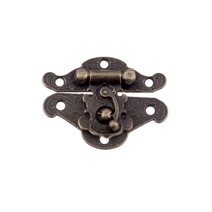 Старинный латунный Деревянный чехол с застежкой винтажный стиль декоративная