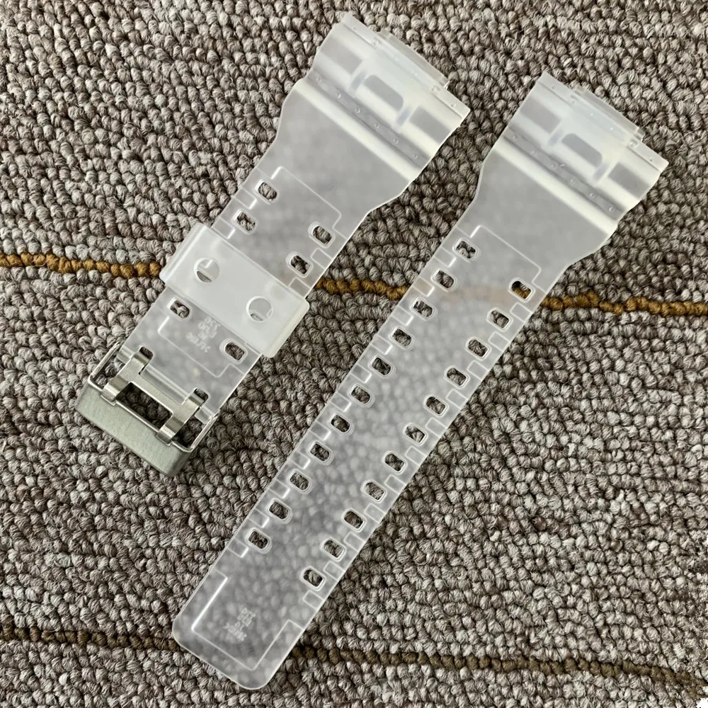 H half clear Для часов casio ремешок для часов из силиконовой резины EF заменить электронные наручные часы ремешок спортивные часы ремни 16 мм 18 мм 20 мм 22 мм - Цвет ремешка: H half clear
