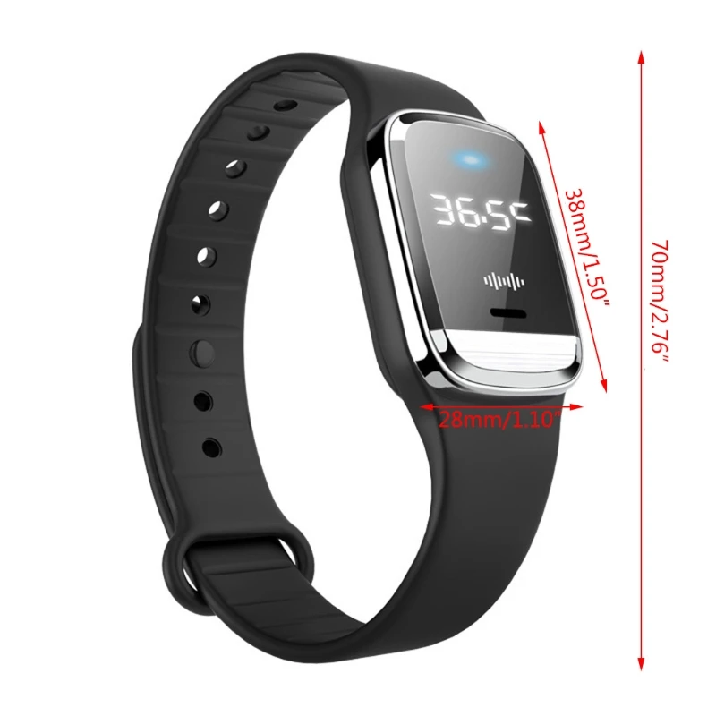 

3-in-1 M20 Ultrasonic Repellent Bracelet Thermometer Smart LED Clock