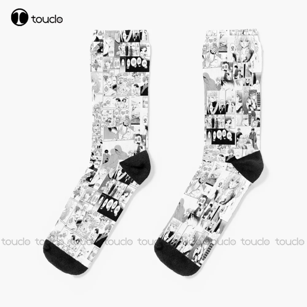 

Yona Of The Dawn Manga Collage Socks Men'S Athletic Socks Personalized Custom Unisex Adult Teen Youth Socks 360° Digital Print