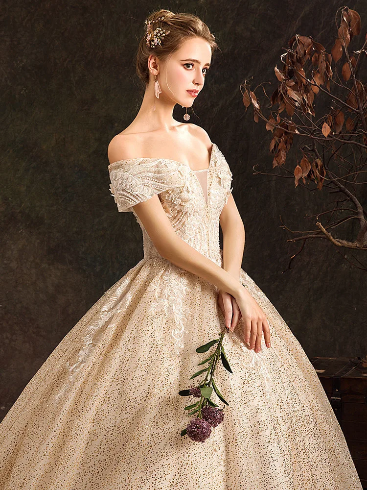 Свадебные платья Mrs Win роскошное свадебное платье с вырезом лодочкой