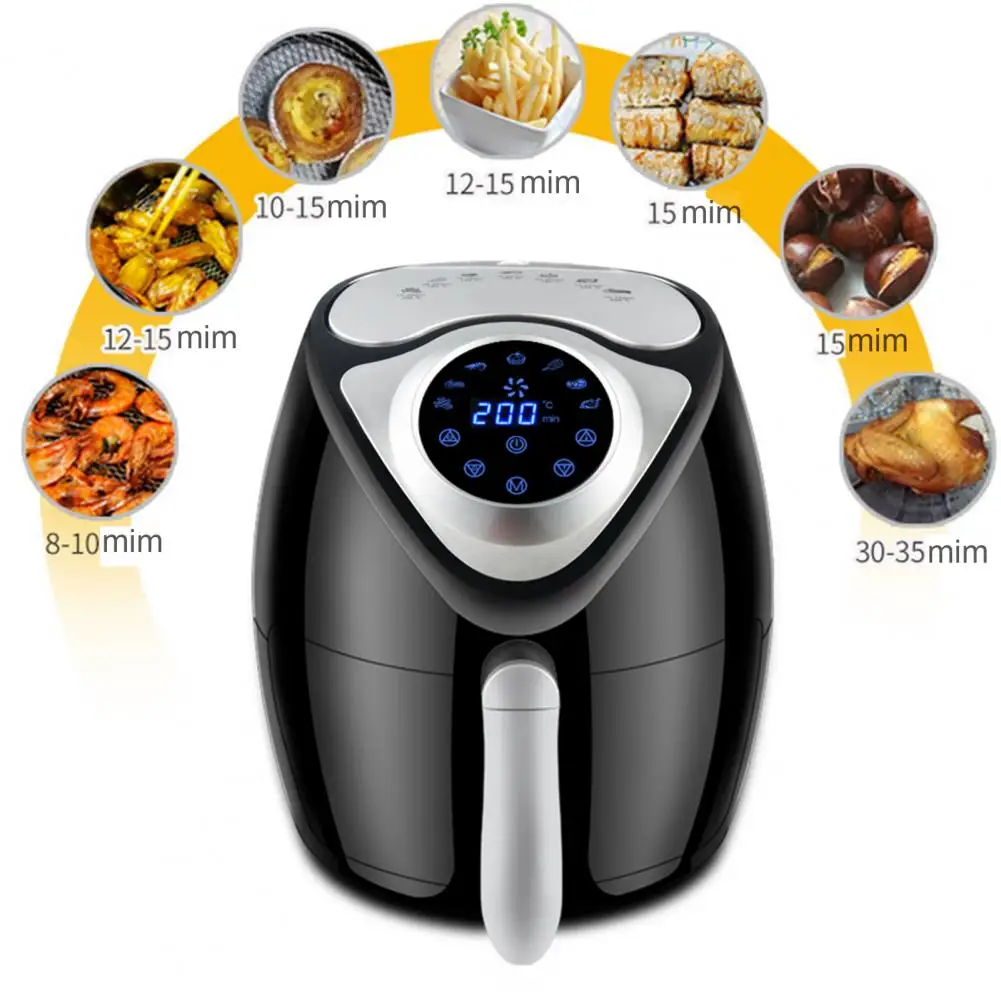 

Air Fryer LCD Digital Screen Large Capacity ABS Automatic Electric Fryer for Home