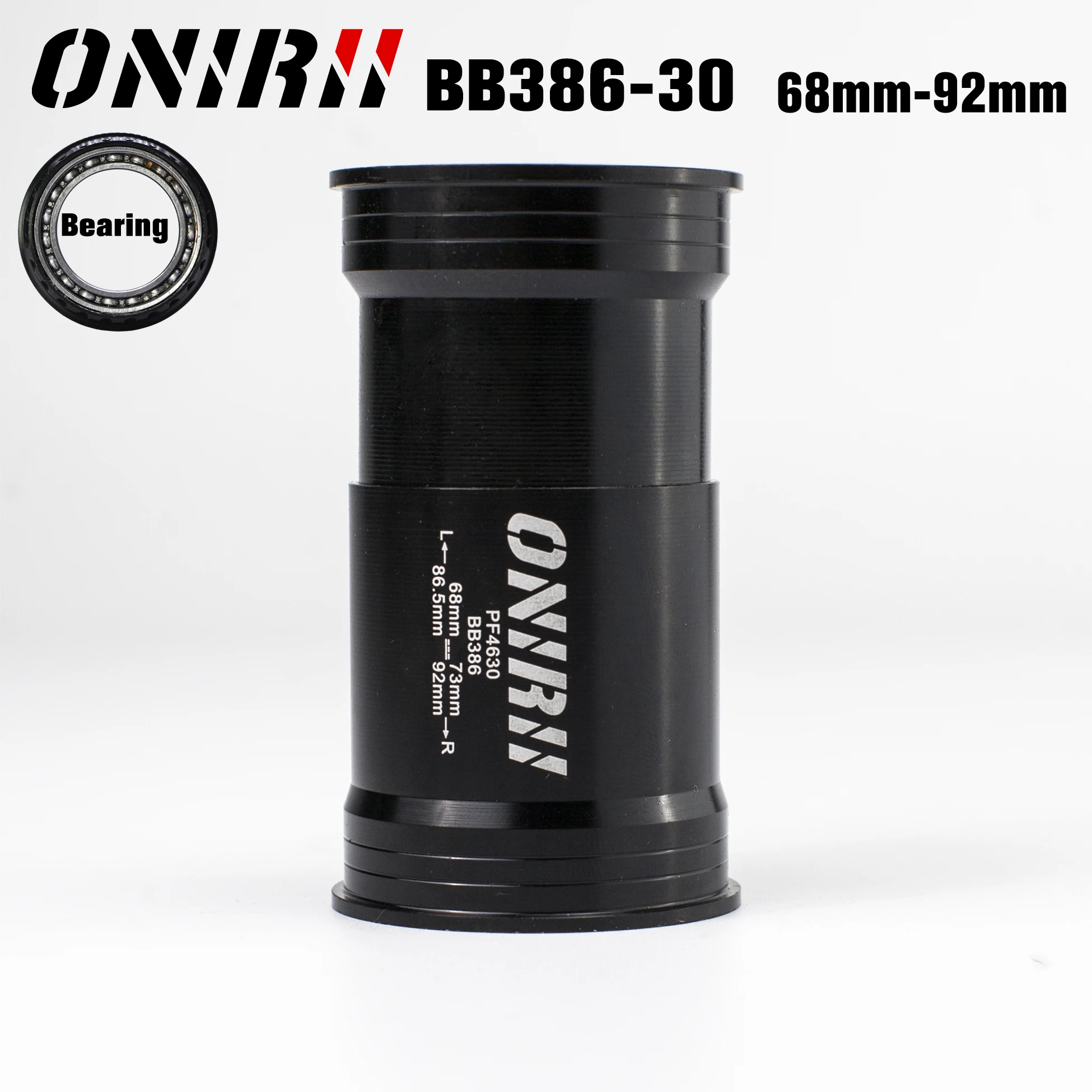 

ONIRII BB386 BB30 Bicycle Bottom Bracket Press Fit BB 30mm Axis Bearing for MTB Road BIKE BB86.5-92mm SRAM Rotor Crank Parts New