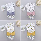 Комплект летней одежды для мальчиков, футболка и штаны