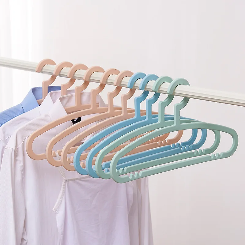 10Pcs Portable Plastic Display Hanger Multifunctional Drying Rack Adult Student Home Non-slip Clothing Storage | Дом и сад