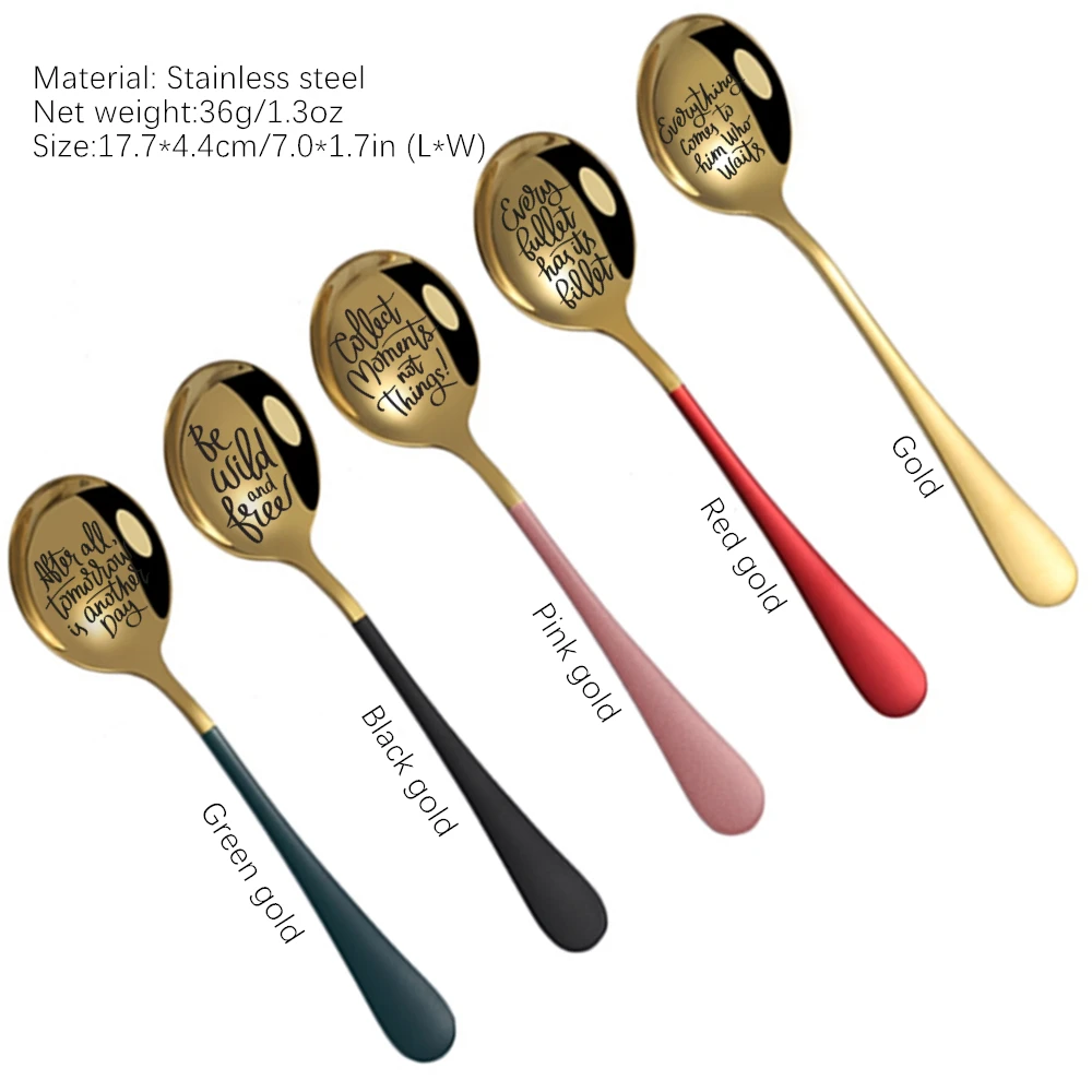 Креативная ложка для чая и кофе столовые приборы из нержавеющей стали десертный