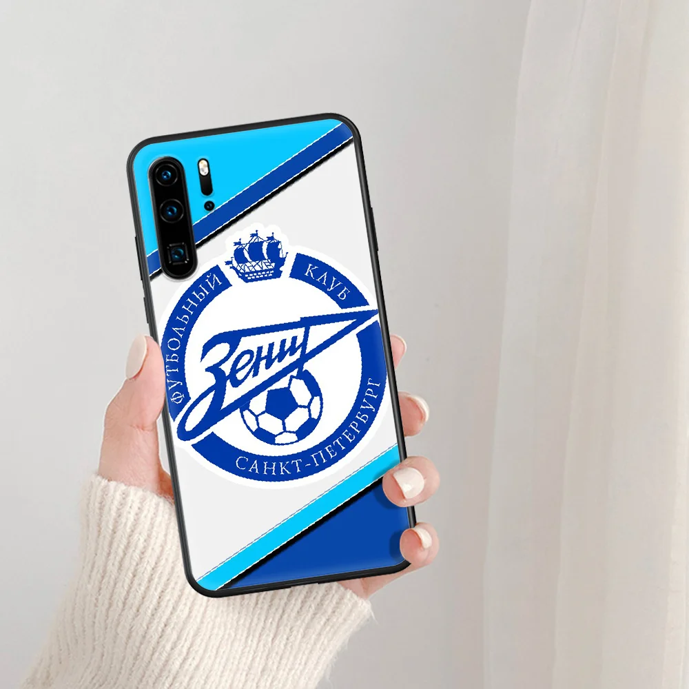 

FC Zenit football soccer Phone Case For Huawei P Mate Smart 10 20 30 40 Lite Z 2019 Pro black Cover Pretty Hoesjes 3D Bumper Tpu