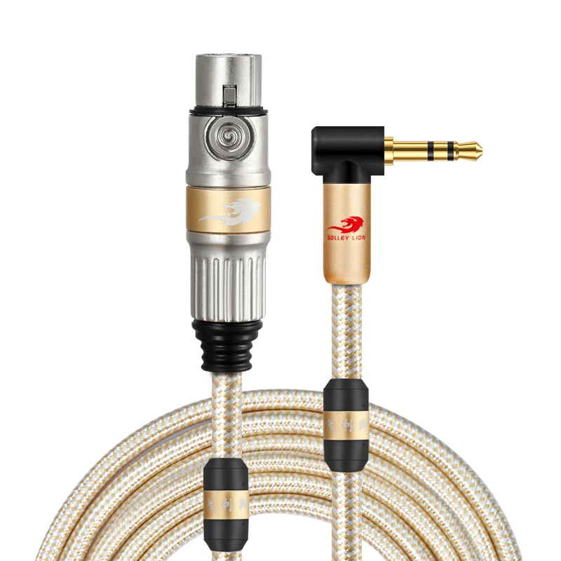 Hi Fi конденсаторный кабель для микрофона мини разъем 3 5 мм штекер XLR контактный