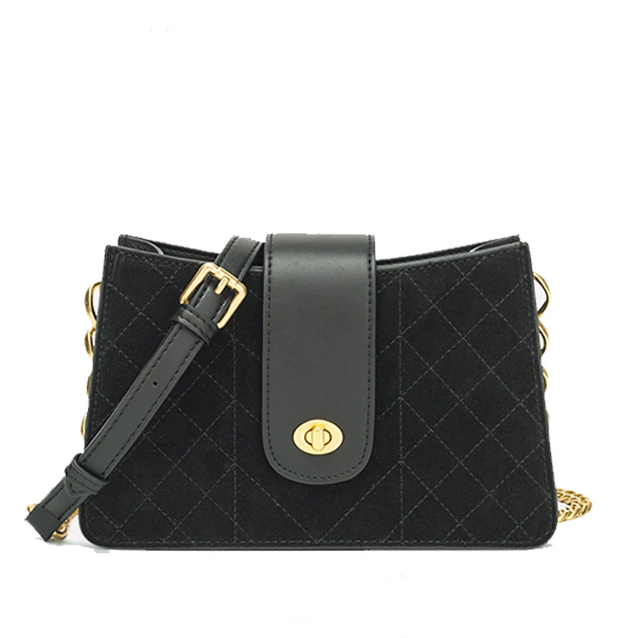 2019 модная маленькая настоящая цепочка посылка сумка-мессенджер матовая кожа