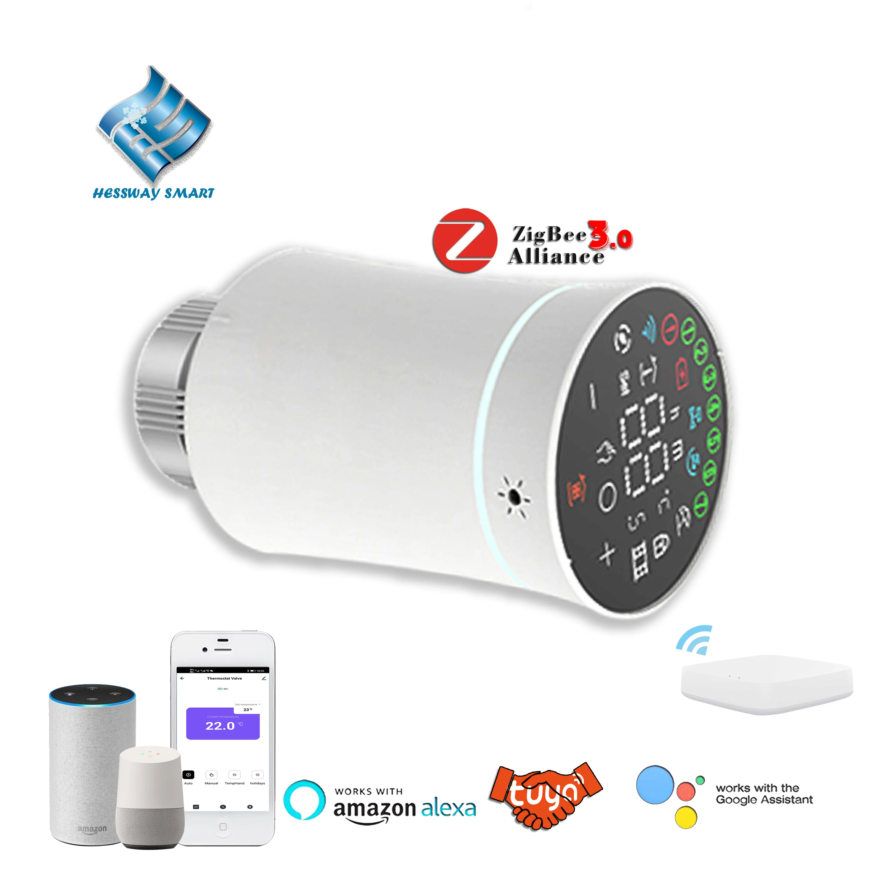 Термостат Zigbee с памятью температуры Wi-Fi для обнаружения открытых окон |