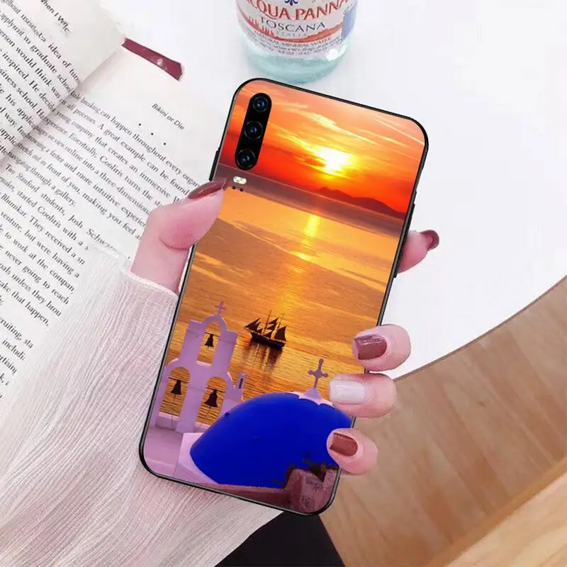 Мягкий черный чехол для телефона PENGHUWAN с древним флагом Греции Huawei P30 P20 P10 P9 P8 Mate 20