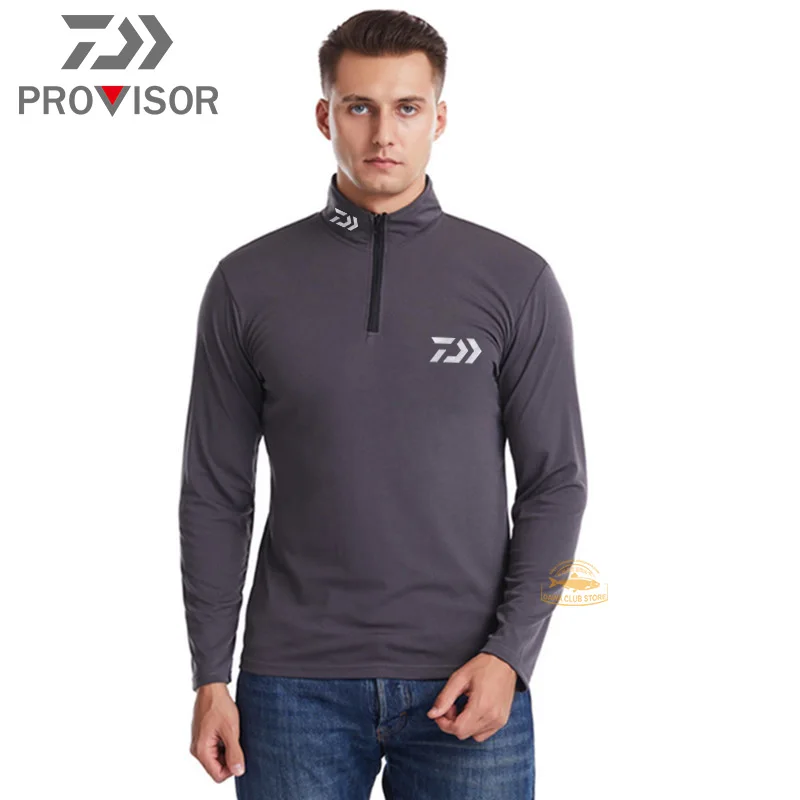 

Daiwa Autumn Fishing Clothes Men's New Run Breathable T-shirt Outdoor Sports Cycling Leisure Long Sleeve Base T-shirt