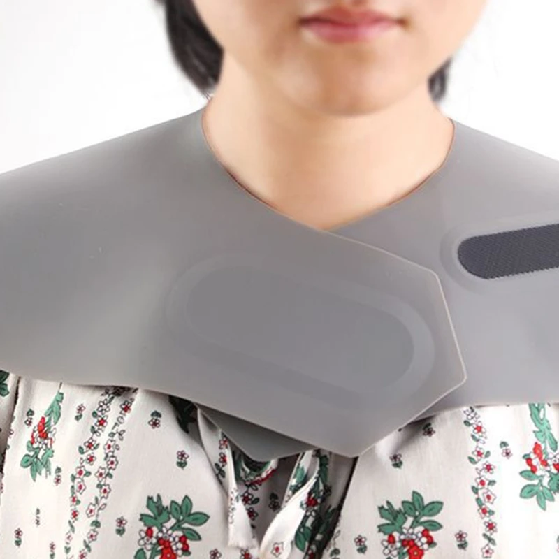 

Силиконовый воротник для стрижки волос 094E, водонепроницаемая Антистатическая Регулируемая короткая Парикмахерская накидка, нескользящая ...