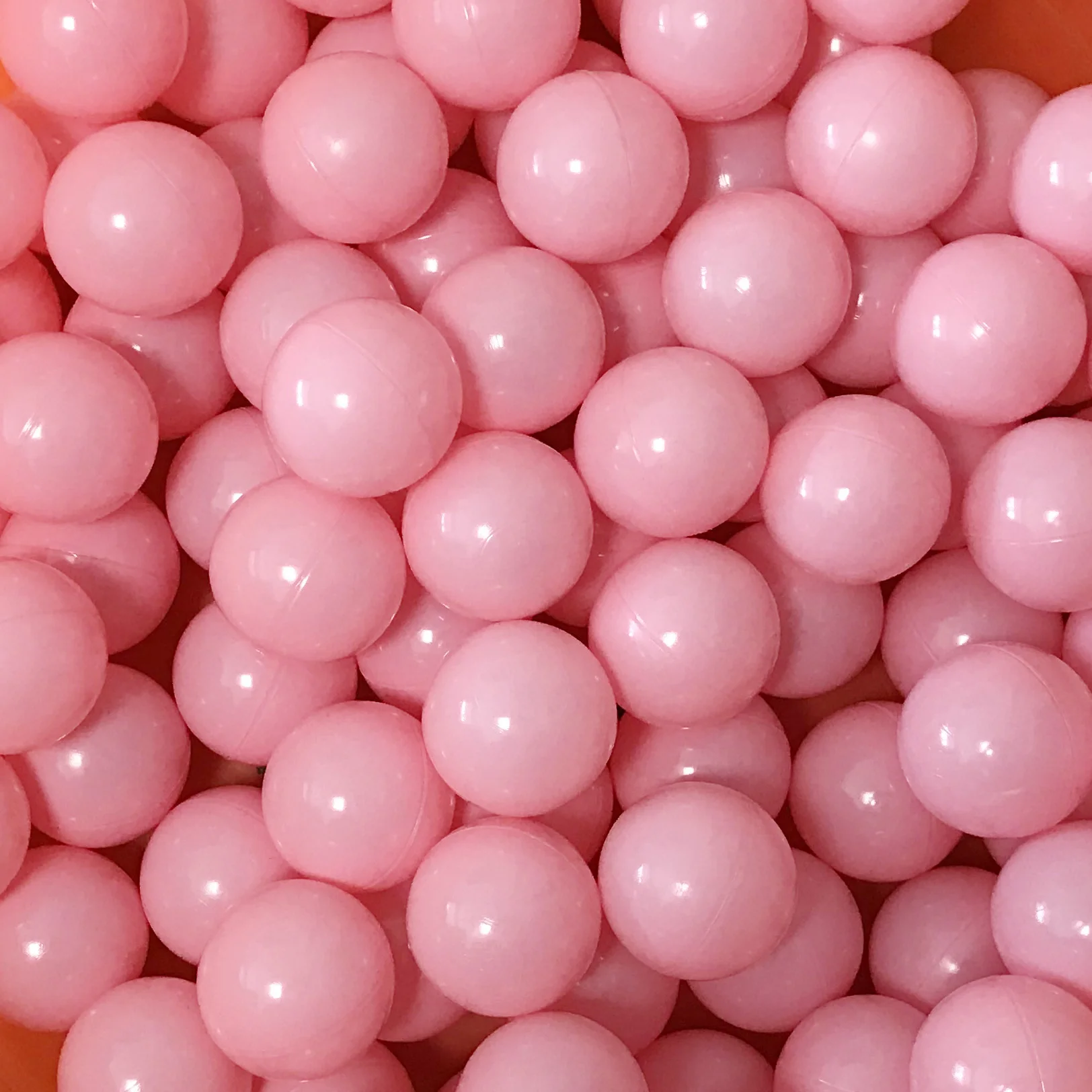 Pink Thenese Мячи 100 шт Пластиковые Детские Игрушечные Мячи Макарон океанские шары маленький размер 5,5 см фталат и BPA бесплатно - Цвет: Pink