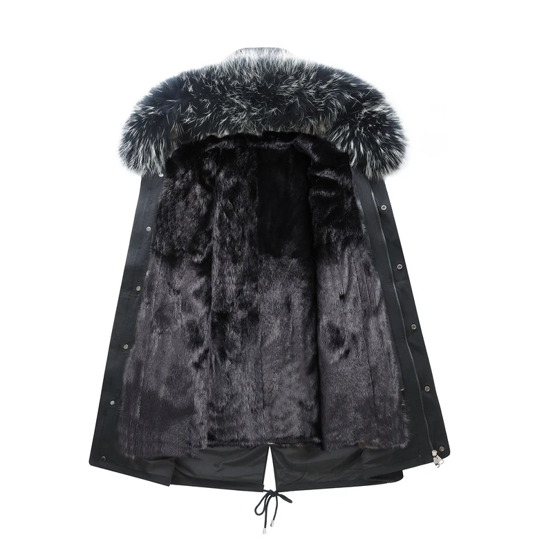 

Parka Real New Fur Coat Men Clothes 2020 Winter Jacket Mink Fur Liner Plus Size Luxury Coat Parkas Hombre Invierno