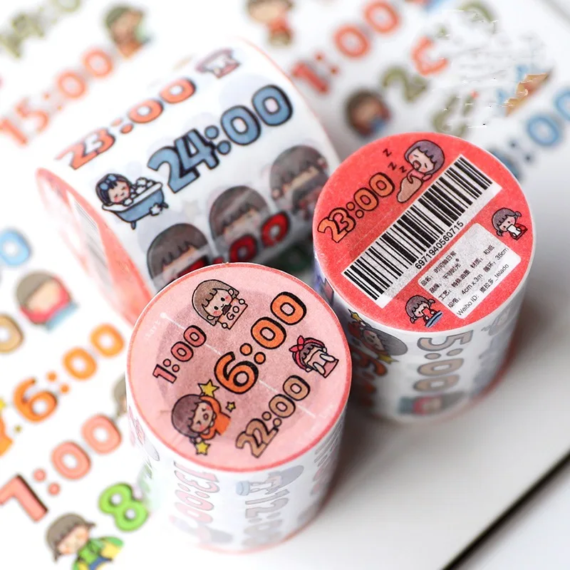 &quot24 часа в сутки план&quot 1 рулон 3 м малярный скотч васи лента Kawaii Скрапбукинг
