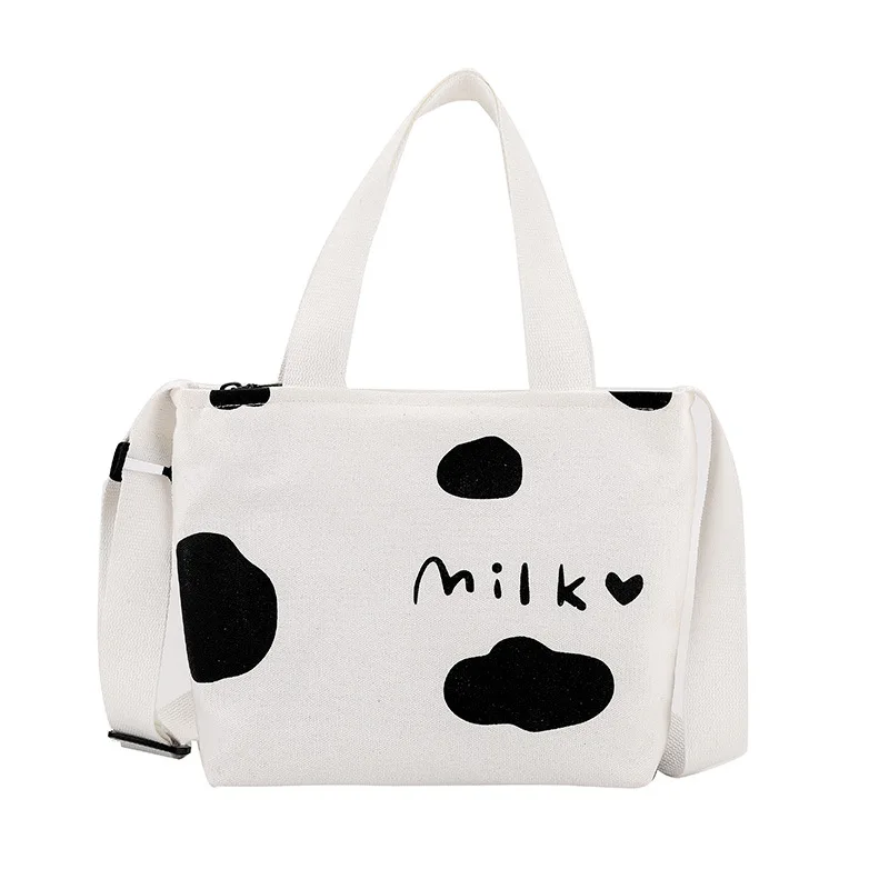 

2021 New Fashion Canvas Bag Ins Diagonal Canvas Bag Single Shoulder Unisex