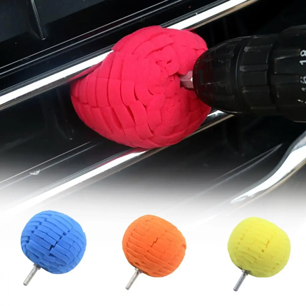 

2PCS Auto Car Accessories Motorcycle Car Waxing sponge Polishing Washer Care Buffing Ball Finishing Pad Auto Detailing Tools