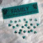 DIY Кристалл эпоксидная смола, форма зеркало эпоксидный календарь силиконовая форма