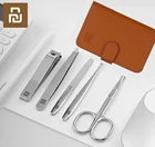 5 шт. Huohou Маникюрные щипчики для ногтей триммер для носа портативный дорожный гигиенический комплект из нержавеющей стали набор инструментов для ногтей