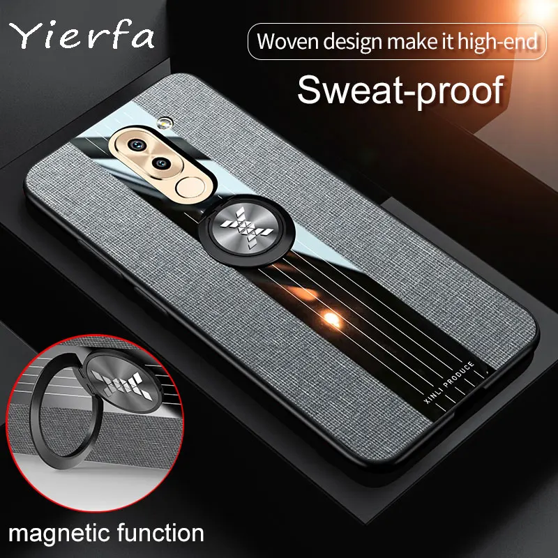 Мягкий силиконовый ударопрочный бампер Huawei Honor 6X чехол магнитный автомобильный