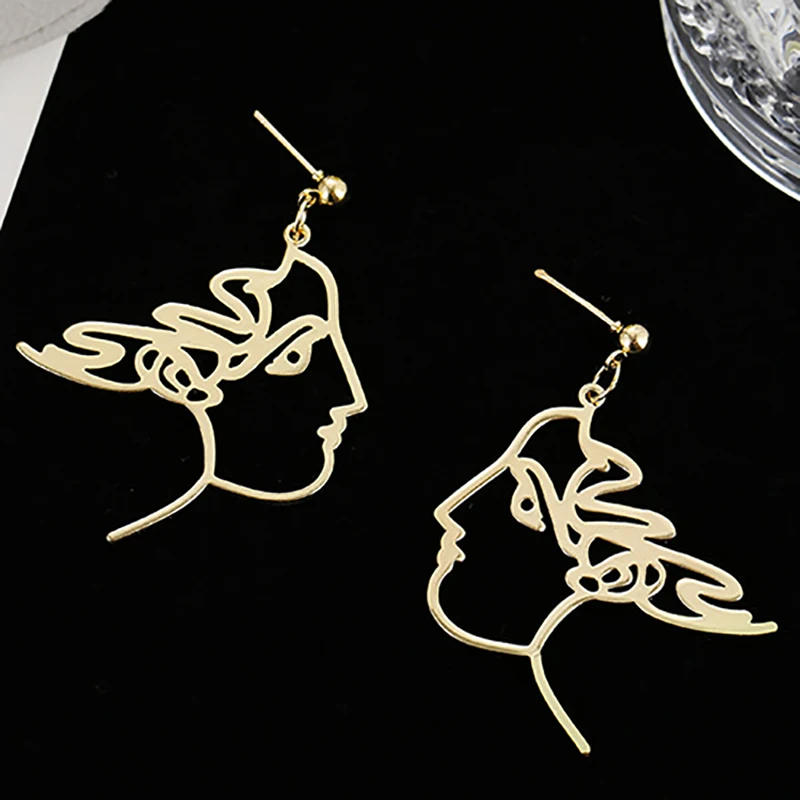 ZHINI новые модные ретро серьги из металлического сплава для женщин индивидуальные