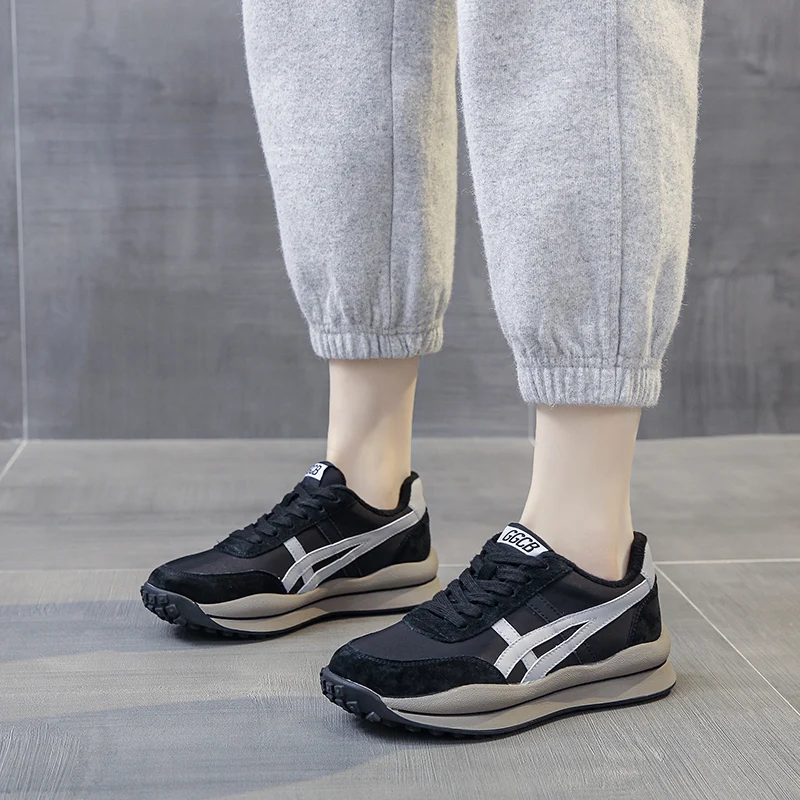 

2021 New Women Chunky Sneakers Thick Bottom Platform Vulcanize Shoes Fashion Breathable Casual Running Shoe for Woman Female