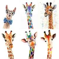 diy diamond embroidery giraffe cross stitch 5d diamond painting cartoon animal full square handicraft art hobby gift home decor