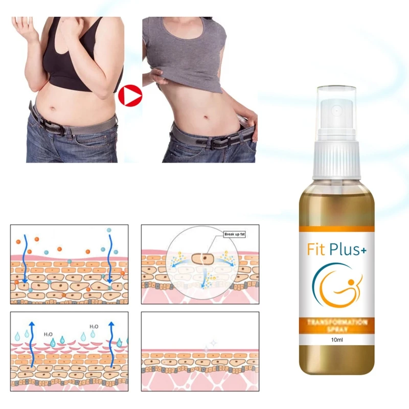 

10/30ml Body Slimming Spray Thin Leg Abdomen Waist Arm Thigh Fat Burning Anti Cellulite Skin Firming Weight Loss Massage Essence