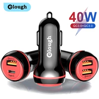 Elough 40W USB Car Charger USB Type Quick Charge 3 0 Fast Charge Mini Car Mobile Charger For iPhone Xiaomi Poco
