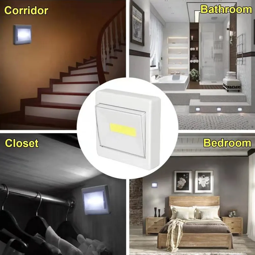

Mini Creative Ultralight LED Cabinet Wall Lights Magnetic Night Lights Quick Installation Kitchen Wardrobe Closet Emergency Lamp