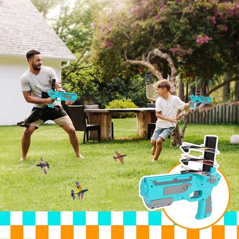 Авиамодельный стартовый пусковой механизм самолёта для детей, играющих в стрельбу из самолёта на открытом воздухе, спортивная игрушка.