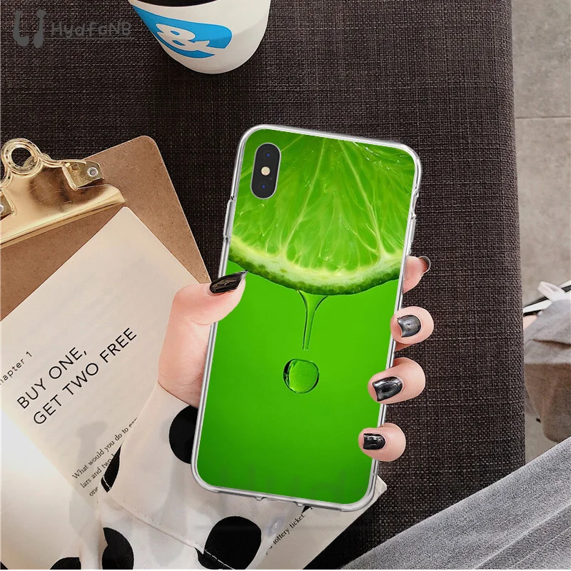 LJHYDFCNB INS fruit lemon orange Smart Cover Soft Shell Phone Case for iPhone 11 pro XS MAX 8 7 6 6S Plus X 5 5S SE XR cover | Мобильные