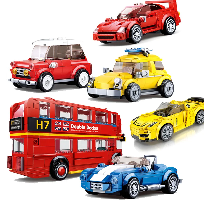 Город супер гонщики автомобили блоки Совместимые Legoed скорость спортивные