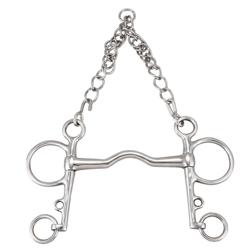 

127MM Horse Bits Stainless Steel Equestrian Mouthpiece Snaffle for Horse Riding Racing Halters Bit Equipment