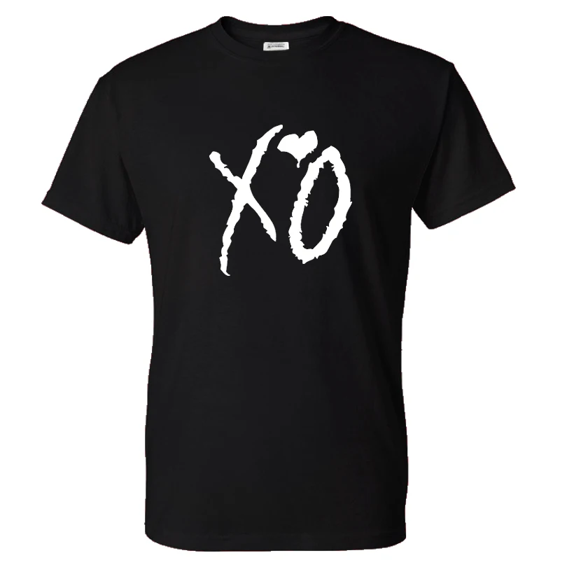 2020 The Weeknd футболка с надписью XO модные однотонные Цвет буквенным принтом Мужская