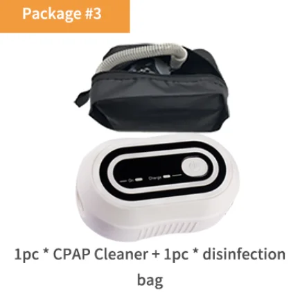 Package 3 Отрицательные-ионные перезаряжаемые батарея стерилизатор сипап apap BPAP Дезинфектор для лица маска апноэ сна OSAS - Цвет: Package 3