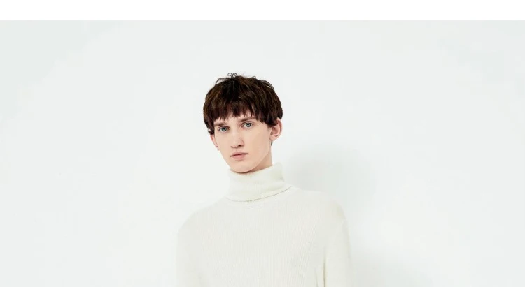 JackJones Мужской умный Повседневный светильник с длинными рукавами свитер с воротником-стойкой 219324525