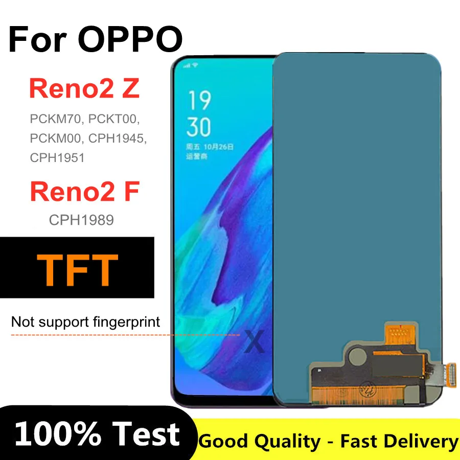 

6.53" TFT reno 2z screen For Oppo Reno2 Z Reno 2Z 2 Z LCD Display Screen+Touch Panel Digitizer Assembly For Reno2 F 2F 2 F LCD