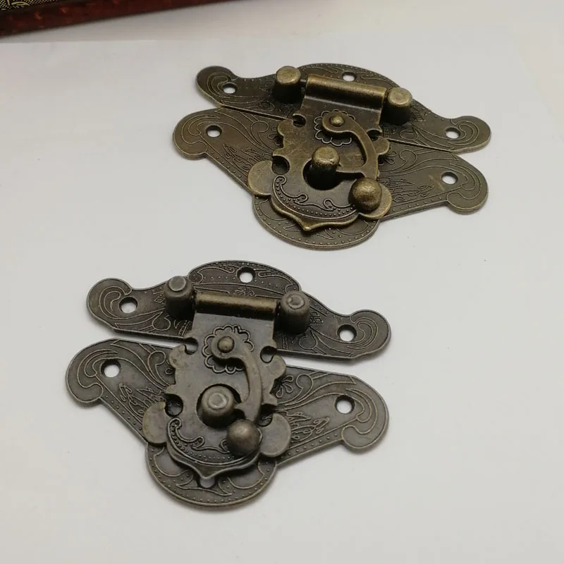 1x винтажная цинковая крышка запор из сплава запирающая пластина шкатулка с