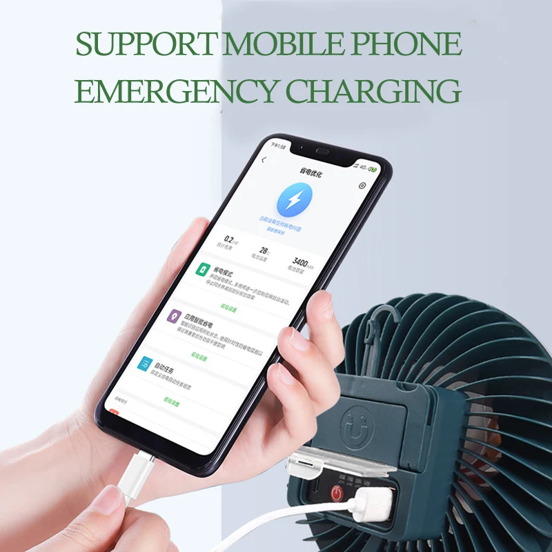 Светодиодный вентилятор Светильник палатки перезаряжаемое портативное