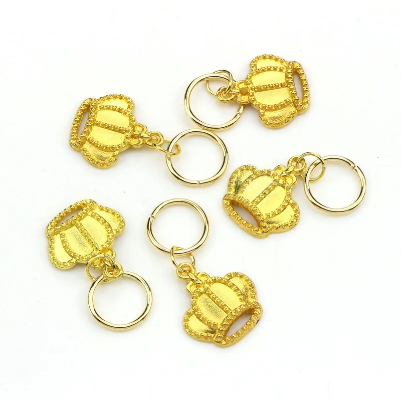 50 шт./компл. металлические африканские Кольца для волос бусины манжеты подвески