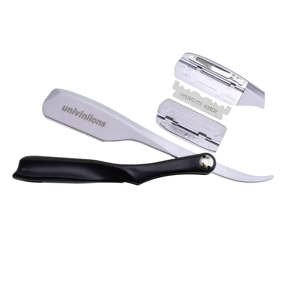 Dural-cuchillas de afeitar con mecanismo de resorte, afeitadora plegable para salón de belleza, cuchilla para Barba, cara, axilas, cuerpo y cejas, 74 cuchillas