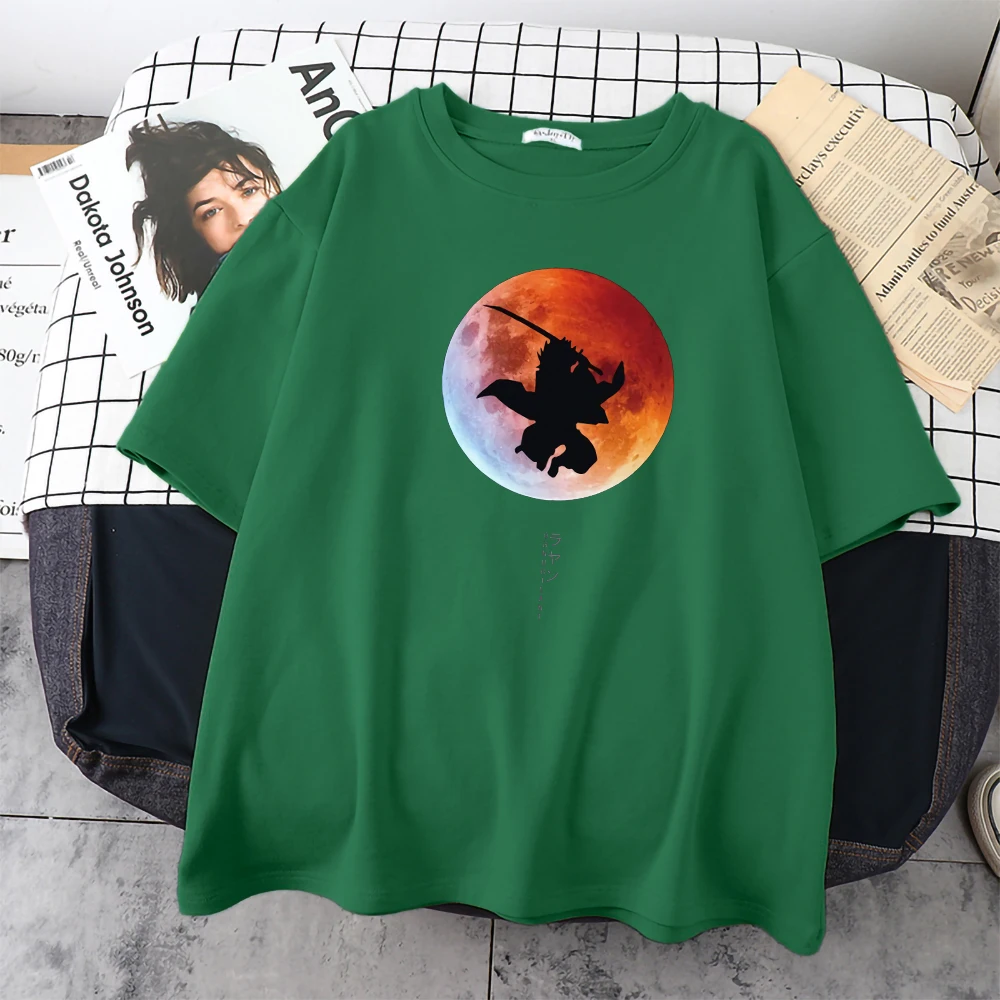 

Japanese Cartoon Demon Slayer Printing Men's Tshirts Oversized Tshirt Breathable Loose Tshirt Summer Soft Clothes Short Sleeve