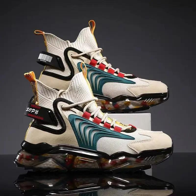 

Fashionable Men's Breathable Sports Shoes Lace-up Men's Shoes Lightweight Couple Shoes Walking Casual Shoes Zapatillas Hombre